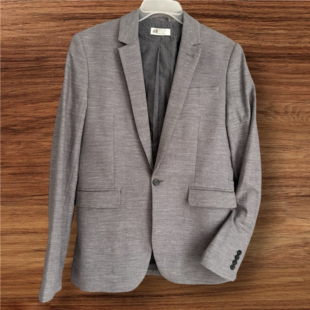 H&M Gray  Blazer for teens. 
Size 14